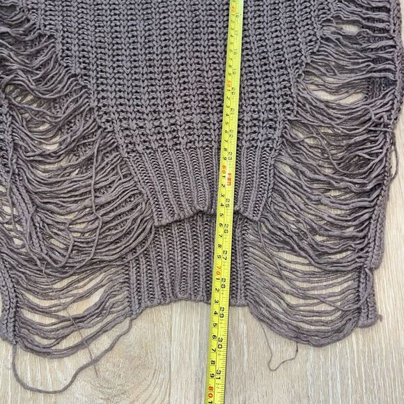 Windsor Dusty Rose Cable Knit Distressed Sweater Dress, Junior Women’s Medium - Picture 7 of 12